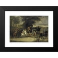 thumbnail image 2 of Cornelis Troost 14x11 Black Modern Framed Museum Art Print Titled - Inspection of a Cavalry Regiment, Perhaps by William of Hesse-Homburg (1742), 2 of 5