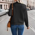 thumbnail image 4 of Womens Waffle Casual Zip Up Cardigan Jacket Long Sleeve Sweatshirt Lightweight Fall Fashion Loose Outwear Top, 4 of 4