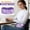 purple, variant on Cordless Hip Heating Pad with Massage,Rechargeable Hip Heating Pad Wrap for Waist & Thigh,3000mAh Portable Heated Hip Brace with 5 Heat Levels & 3 Vibration Modes,Wearable Hip Support for Home Office