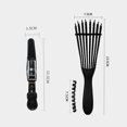 thumbnail image 4 of Detangling Hair Brush Set with 9 Rows Detangle Brush Eight-Claw Comb Double Sided Eyebrow Hair Styling Brush Hair Clips, 4 of 7