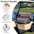 thumbnail image 5 of Garronmavis Aztec Red Style Golf Cart Seat Covers Set Easy to Install and Clean Split Backrest Front Seat Cover Keeps Comfortable and Clean Interior Accessiores for Protection, 5 of 6