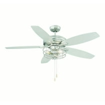 Trade Winds Industrial 52 Ceiling Fan With Light In Brushed