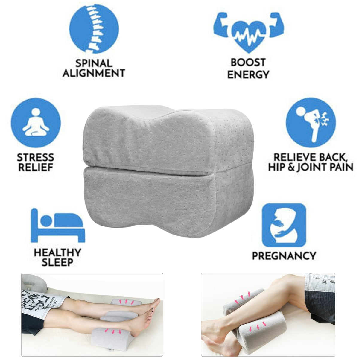Comfort Leg Spacer Pillow Hypoallergenic Memory Foam