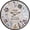 Natural, variant on 12 Photo Collage Rustic Wall Clock, Large Family Picture Wall Clock for Living Room, , Kitchen, Silent 24 Inch