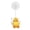 Yellow, variant on Cute Reclining Duck Desktop Fan, USB Charging Small Electric with 3 Speeds & Quiet Operation Adjustable Neck Mini Fan for Office Bedroom Desk Decorative