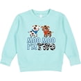 thumbnail image 2 of Inktastic Moo Moo I'm 2 with Cute Holstein Cows Toddler Sweatshirt, 2 of 4