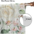 thumbnail image 6 of Floral Leaves Curtains Colorful Flower Watercolor Leaves Nature Rustic Pattern Blackout Print Rod Pocket Window Drapes for Bedroom Living Room 52x84in, 6 of 6