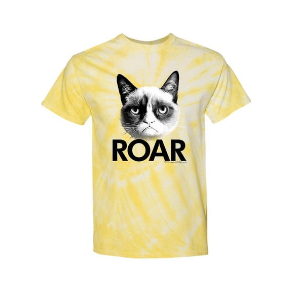 Roar, Grumpy Cat Tie-Dye Cyclone Men -, Male Medium