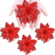 thumbnail image 3 of Flores artificiales de Pascua con purpurina, adornos de árbol de Navidad para decoración de corona para fiesta de boda, 3 of 4