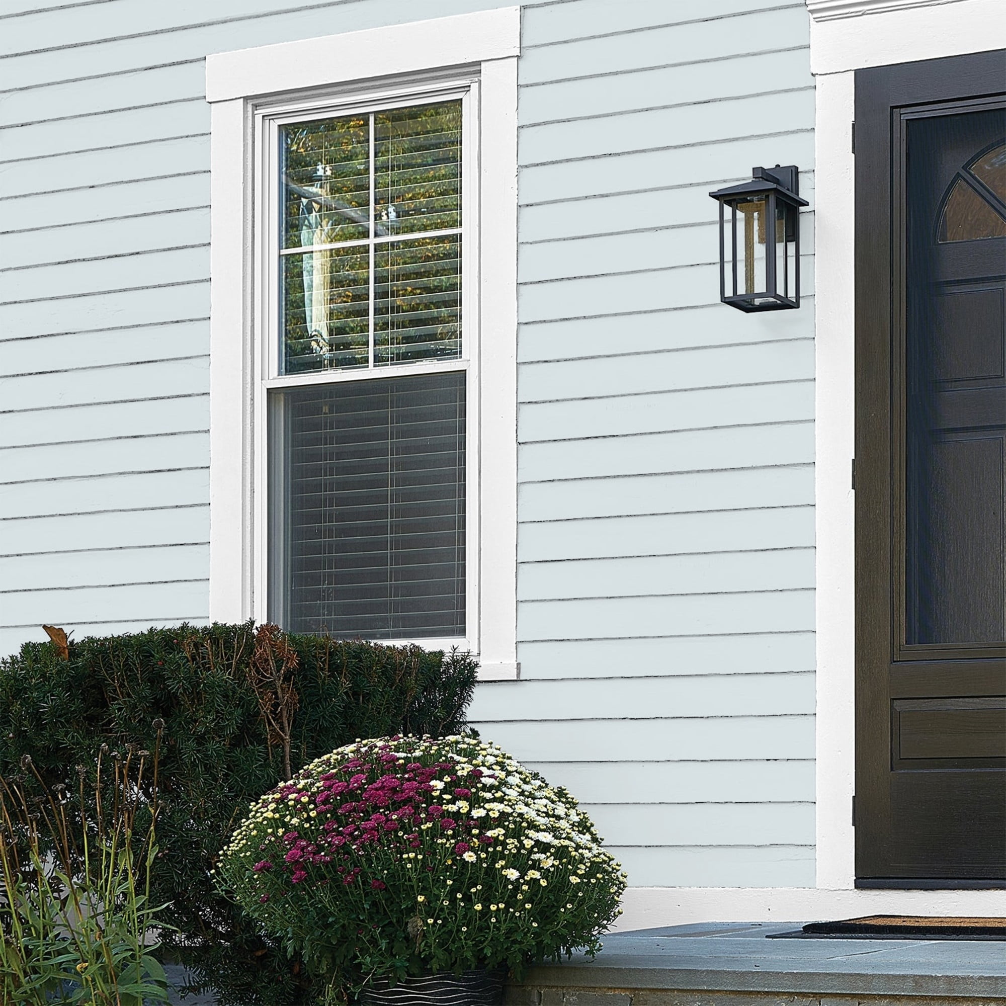 Glidden Fundamentals Blue Smoke / Blue, Flat Exterior Paint, 1 Quart