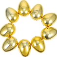 thumbnail image 7 of 36 Pieces Golden Metallic Easter Eggs 2.3" in Gold Color for Filling Specific Treats, Easter Theme Party Favor, Easter Hunt, Basket Stuffers Fillers, Classroom Prize Supplies Toy, 7 of 7