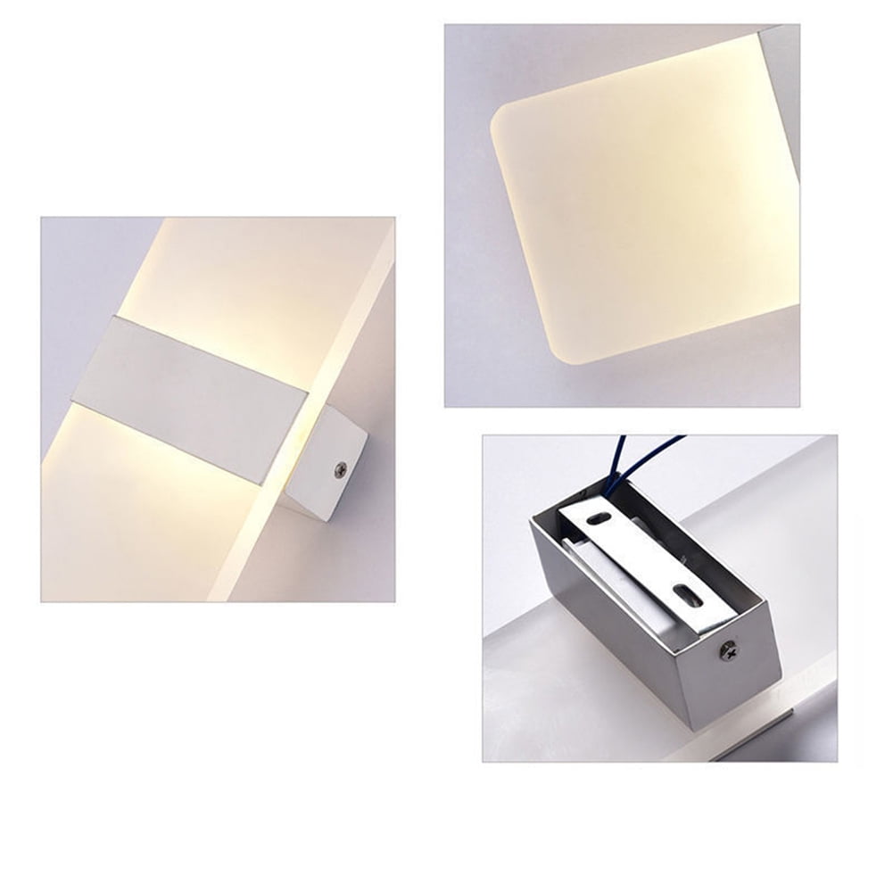 Modern LED Wall Lighting Up Down Cube Indoor Outdoor Bedroom Sconce Lamp Fixture