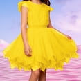 thumbnail image 3 of Tutus for Girls Layered Yellow Tutu Elastic Waist Ballet Tutu for Girls Girls Party Dress, 3 of 3