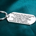 thumbnail image 5 of Encouragement Gifts Keychain for Men Women Serenity Prayer Sobriety Addiction Recovery AA Gifts Inspirational Gifts for Him Her Birthday Christmas Religious Jewelry Sober Gifts One Day at A Time Tag, 5 of 7