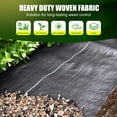 thumbnail image 2 of Weed Barrier Fabric, Heavy Duty Woven Polypropylene Landscape Fabric, Blocks Weeds, Air & Water Permeable for Gardens, Flower Beds, Pathways （3x30ft）, 2 of 7