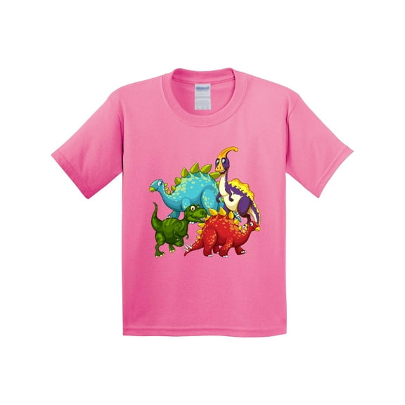 Inktastic Cute Dinosaurs Youth T-Shirt