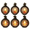thumbnail image 1 of Yuarrent 6 UNIDS Decoración de Navidad Árbol de Navidad Colgante LED Luces de Navidad Adornos para Escritorio Estantería Patio Kits de decoración para fiestas Bronce Yuarrent HA043816-01, 1 of 1