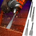 thumbnail image 1 of Vacemry 4 Pcs Biseau Perceuse Bit, Concrete Pic Hexagonale Poignée Carrée Poignée, Outil d'Excavation de Mur de Briques Démolition, Maçonnerie Robuste Chiseling pour Plancher de Béton Retrait de Pierre Professionnel, 1 of 9