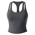 thumbnail image 5 of Kingdiese Women's Detachable Bra Pad V Neck Stylish Back Sports Vest Satin Top for Women, Size XL, 5 of 5