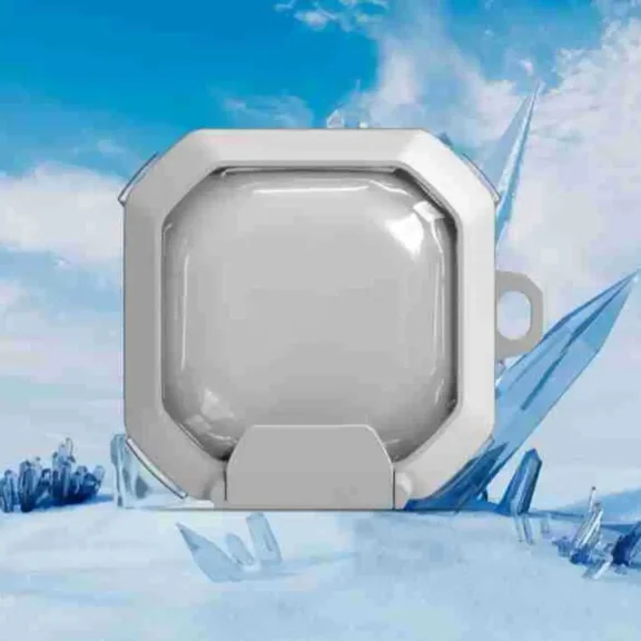 For Samsung Galaxy buds live/2/pro/2 pro/FE Transparent Earphone Case Invisible Bracket with Buckle Earphone Protective Cover