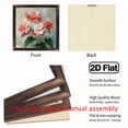 thumbnail image 4 of 8x8 Inch Farmhouse Floral Framed Wo Wall Art with White Wood Frame - Pink Red Geranium Botanical Print, HorizontalVertical Hanging Rustic Picture for Bedroom - Easy-Hook Decor (Country Style), 4 of 6