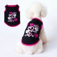 thumbnail image 1 of CHBORLESS Small Dog T-Shirt Summer Puppy Love Heart Clothes Pet Shirt (Black), 1 of 6