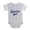 Heather Grey, variant on CafePress - Bl_Camera Shy - Cute Infant Baby Football Bodysuit