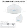 thumbnail image 4 of DALIX Cloth Face Mask Reuseable Washable in Gray Made in USA - S-M Size (5 Pack), 4 of 5