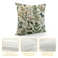 thumbnail image 4 of Qinduosi Spring Pillow Covers Inch Set of  Green Plant Flower Throw Pillows Covers Floral Outdoor Decorative Square Linen Farmhouse Cushion Covers for Home Sofa Bed Couch, 4 of 5