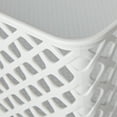 thumbnail image 7 of Mainstays Medium White Decorative Plastic Storage Basket, 14 in x 11.5 in x 5.3 in, 7 of 7