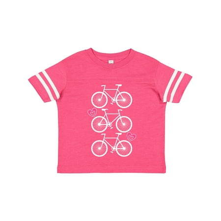 

Inktastic Biking Gifts Bicycle Silhouette Gift Toddler Toddler Girl T-Shirt