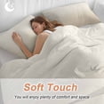 thumbnail image 4 of 3 Piece Beige Brown Ombre Duvet Cover Set California King,Microfiber Comforter/Quilt Cover with Corner Ties and 2 Pillowcases,Modern Abstract Art Gradient Aesthetics Soft Bedding with Zipper Closure, 4 of 8