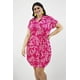thumbnail image 5 of Vestido tropical de lino Roman Fashion /Tallas Extras, 2304 (Fiusha) fucsia 36, 5 of 7