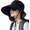 Black, variant on 2PCS Sun Hats for Women with Neck Flap Ponytail Hole Women Sun Hats Rollable UV Protection Fishing Hats Wide Brim UPF 50+