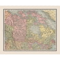 thumbnail image 2 of Cram 14x12 White Modern Wood Framed Museum Art Print Titled - Dominion of Canada - Cram 1888, 2 of 4