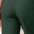 thumbnail image 4 of Ozmmyan Womens Plus Size Wide Leg Sweatpants Solid Color Ultra-Thin Sweat Pants High Elastic Waist Cotton Lounge Pants Yoga Sleepwear Casual Home Trousers for Spring Summer, 4 of 4