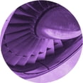 thumbnail image 1 of Ahgly Company Machine Washable Indoor Round Transitional Purple Area Rugs, 6' Round, 1 of 7
