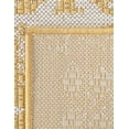 thumbnail image 6 of Unique Loom Outdoor Bohemian Collection Area Rug - Anthro (5' 3" x 8' Rectangle Yellow/Ivory), 6 of 6