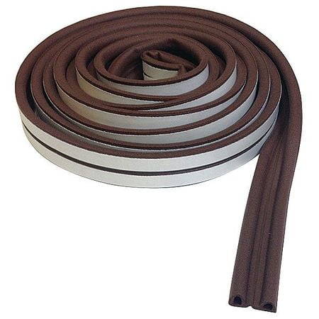 5MFK3 Weatherstrip, P, Brown, Length 17 ft.