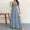 Sky Blue, variant on QUNYINEY Sleeveless Womens Dresses Casual Blue Maxi Cotton And Linen A Line Slip Dress V Neck Flowy Summer Loose Fit Blue Dresses