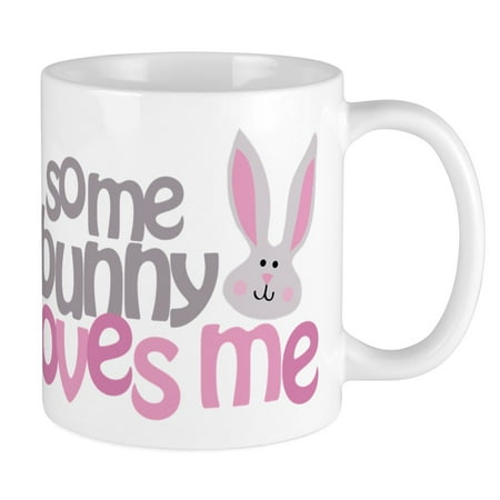 

CafePress - Some Bunny Loves Me Mug - Ceramic Coffee Tea Novelty Mug Cup 11 oz