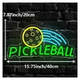 thumbnail image 3 of Letrero De Neón Pickleball Pelota Deportiva, Luz LED Regulable Para Bar, Dormitorio, Club, Fiesta, Sala De Juegos O Decoración De Pared 40cmx20cm, 3 of 8