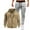 03 Khaki, variant on YueHuiYing Men's Sweatshirt And Sweatpants Set Full Zip Hooded Small Leg Solid Color Casual Long Sleeved Hooded Set