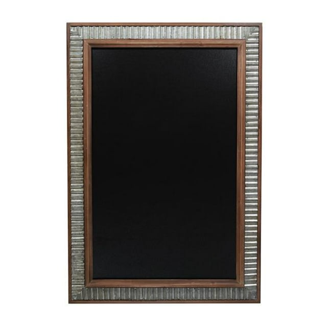 Cheungs 4985 Wooden Wall Chalkboard with Ribbed Metal Frame