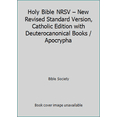 thumbnail image 1 of Pre-Owned Holy Bible NRSV – New Revised Standard Version, Catholic Edition with Deuterocanonical Books / Apocrypha (Paperback) 0888349580 9780888349583, 1 of 1