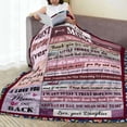 thumbnail image 5 of Mom Gifts Mothers Day Blanket Gifts for Mom Blankets for Mom from Daughter to My Mom Blanket Mom Birthday Gifts Christmas Thanksgiving Gifts Throws Blankets 50"x60", 5 of 6