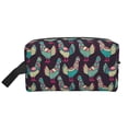 thumbnail image 2 of Uemuo Bohemian Chicken Pattern Portable Toiletry Bags with Handle, Waterproof travel Make up Bags for Women, Large Capacity Travel Cosmetic Bags, 2 of 9