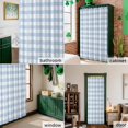 thumbnail image 6 of Shower Curtain, Blue White Plaid Waterproof Shower Curtain Set with Hooks for Bathroom Showers,Stalls and Bathtubs,36x72In Geometric Plaid Art, 6 of 9