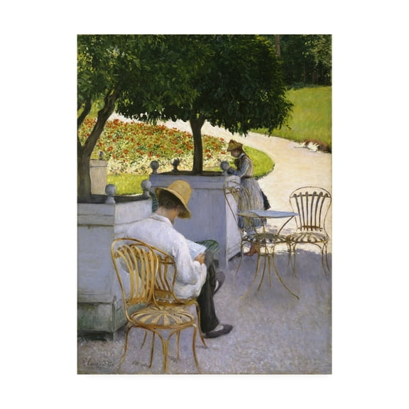 Trademark Fine Art 'The Orange Trees' Canvas Art by Gustave Caillebotte
