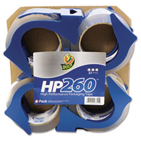 Henkel HP260 Packaging Tape with Dispenser, 1.88 in. x 60 yard, 3 in. Core, 4 Per Pack